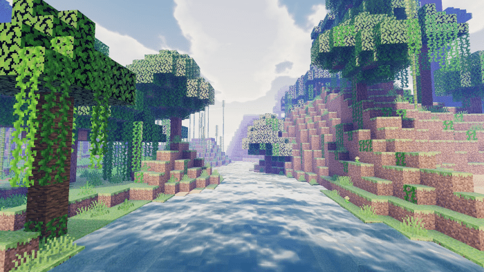 the default shaders texture pack for minecraft