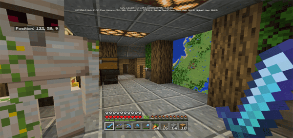 Planet Earth Survival Map 1.13.2 for Minecraft 