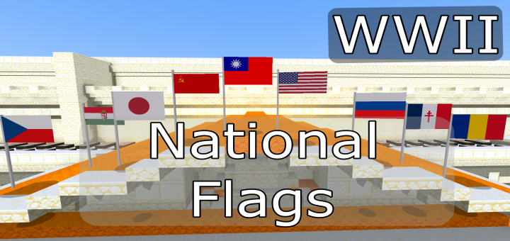 WWII National Flags Add-on - MCPE Addons/MCPE Mods & Addons | minecrafts.us