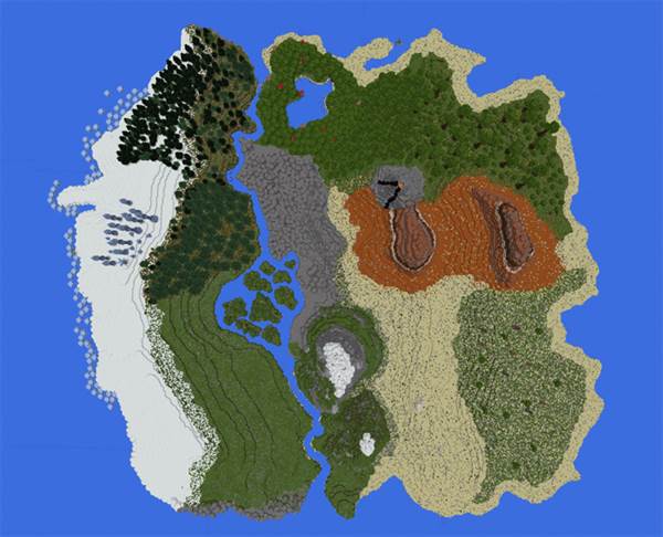 Ekza’s Terrain Overhaul [Custom Terrain] - MCPE Maps  minecrafts.us