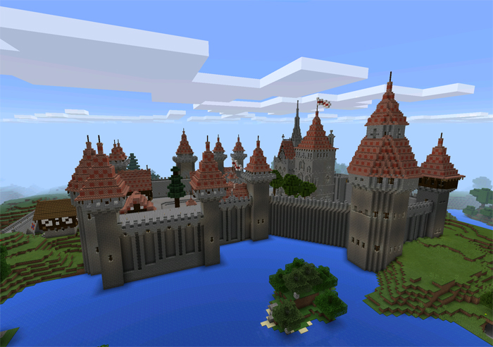 minecraft castle maps pe