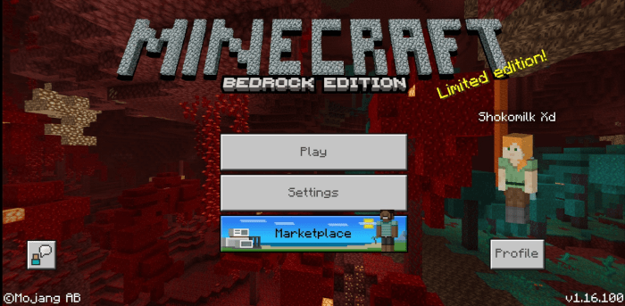 Bedrock Edition Title! - MCPE Texture Packs | minecrafts.us